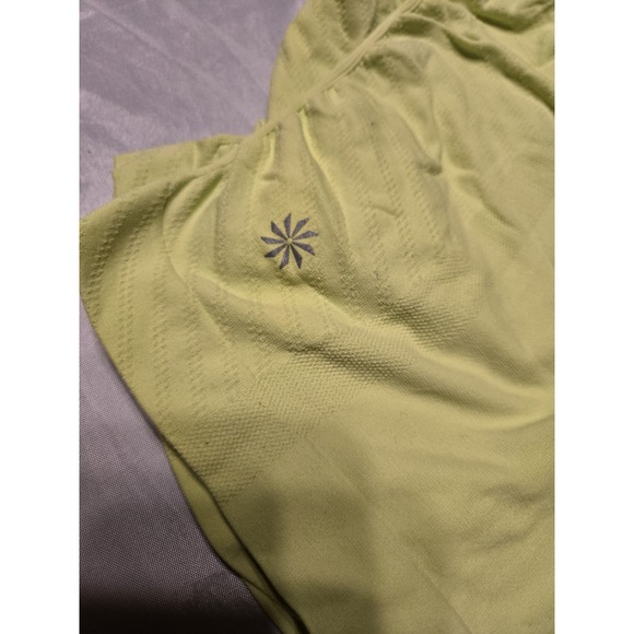 Athleta Women's XS Neon Yellow Racerback Tank Top Nylon‎ Spandex Athletic Gym - Picture 4 of 5